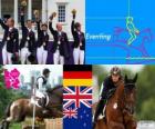 Podyum atlı olay ekibi, Almanya, İngiltere ve Yeni Zelanda - Londra 2012-